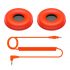 Pioneer DJ HC-CP08-M Coiled Cable &amp; Ear Pads HDJ-CUE1 - Orange