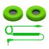 Pioneer DJ HC-CP08-G Coiled Cable &amp; Ear Pads HDJ-CUE1 - Green