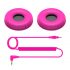 Pioneer DJ HC-CP08-V Coiled Cable &amp; Ear Pads HDJ-CUE1 - Pink