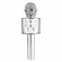 MAX KM01S - Silver Karaoke Microphone with Built-in Speakers BT/MP3
