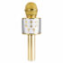 MAX KM01G - Gold Karaoke Microphone with built-in Speakers BT/MP3