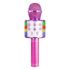 MAX KM15P - Pink Karaoke Microphone with Speaker and LED Light Bluetooth/MP3