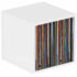 Glorious Record Storage Box - Fits 110 Vinyl Records - White