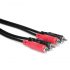 Hosa CRA-203 Dual RCA to Same Stereo Interconnect Cable - 3m