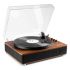 Fenton RP162 Vinyl Record Player Bluetooth w/ Speakers (Walnut Wood)