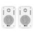 Power Dynamics BC30VW White Indoor &amp; Outdoor IPX5 Speaker Pair 100V 3" Inch 60W