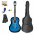 MAX SoloArt Blue Classic Guitar Pack with Soft Case &amp; Digital Tuner