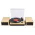 Fenton RP165L Vinyl Record Player Set Bluetooth w/ Speakers (Light Wood)