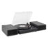 Fenton RP165B Vinyl Record Player Set Bluetooth w/ Speakers (Black/Grey)