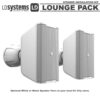 LD Systems Lounge Pack - Complete Speaker Installation Bundle for Lounge Bar