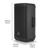 JBL EON712 Pair of 12" Inch PA Powered Speakers with Bluetooth 1300W