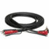 Hosa CRA-201DJ Dual RCA Cable with Ground - 1M