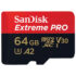 SanDisk Extreme Pro 64GB Micro - SDXC UHS-I - Micro SD Card