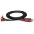 Hosa CRA-201R RCA to RCA Angled Dual Cable - 1m