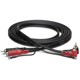 Hosa CRA-202DJ RCA to Right-Angle RCA w/ Ground Cable - 2m