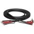 Hosa CRA-202DJ RCA to Right-Angle RCA w/ Ground Cable - 2m