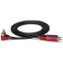 Hosa CRA-202R Dual RCA to Right Angle RCA - 2m