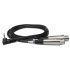 Hosa CYX-402F Y Cable 3.5mm TRS to XLR3F – 2ft
