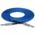 Hosa 3GT-18C2 Cloth Guitar Cable - 18ft BU/GN/WH