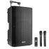 Vonyx VSA700 15" Portable PA System with 2 Wireless Microphones