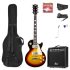 MAX GigKit Sunburst Les Paul Electric Guitar Pack