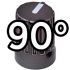 DJ Tech Tools Chroma Caps 90 Degree Super Knob – Black Chrome