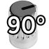 DJ Tech Tools Chroma Caps 90 Degree Super Knob – Silver