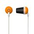Koss Plug Orange Earphones with Cushioned Earbuds
