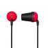 Koss Plug Red Earphones with Cushioned Earbuds