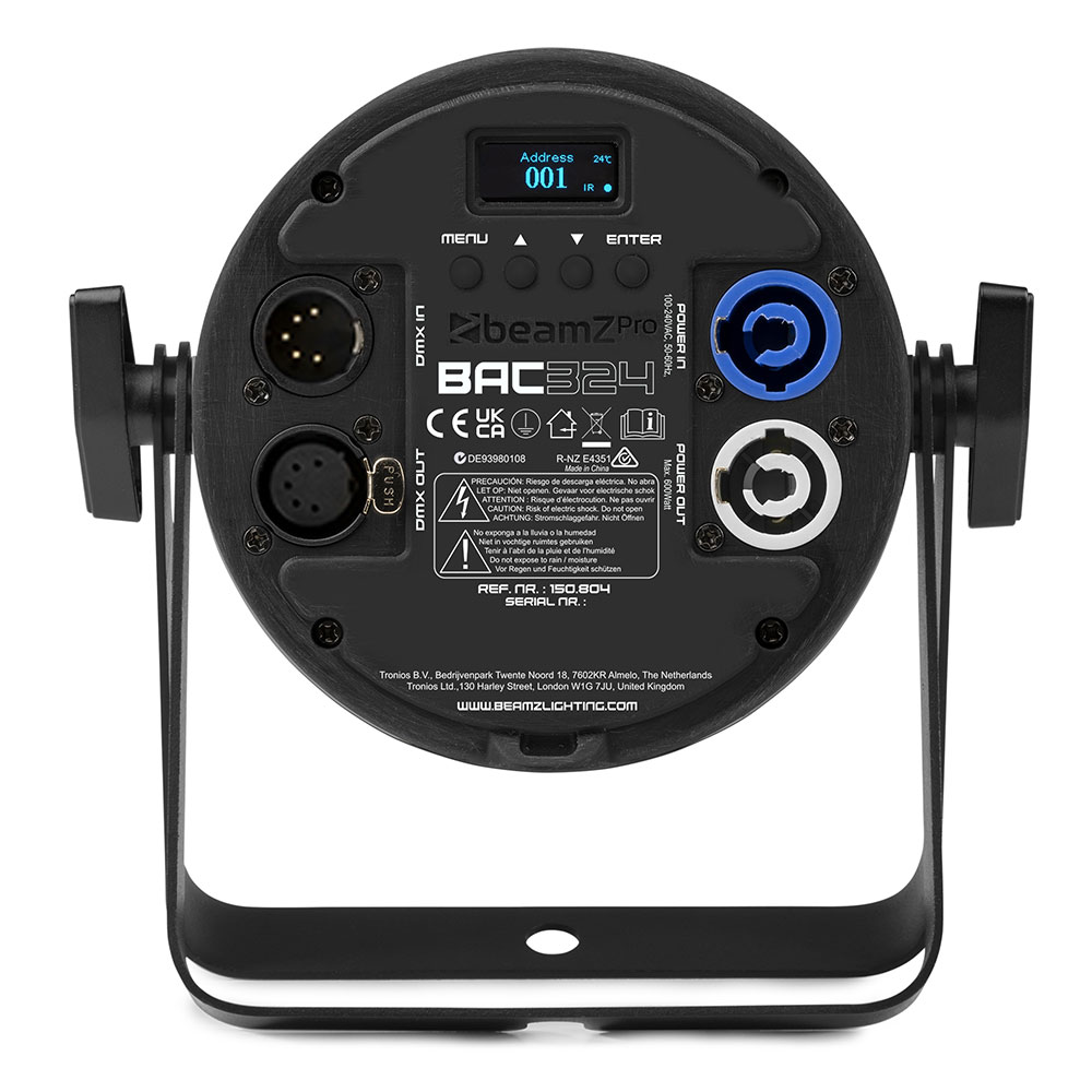BeamzPro BAC324 LED ProPar RGBWA-UV - Image 5