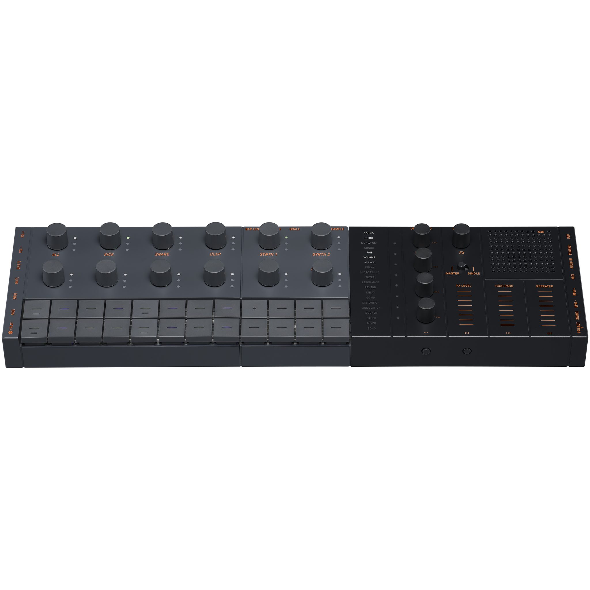 Yamaha SEQTRAK Black Portable Music Production Studio