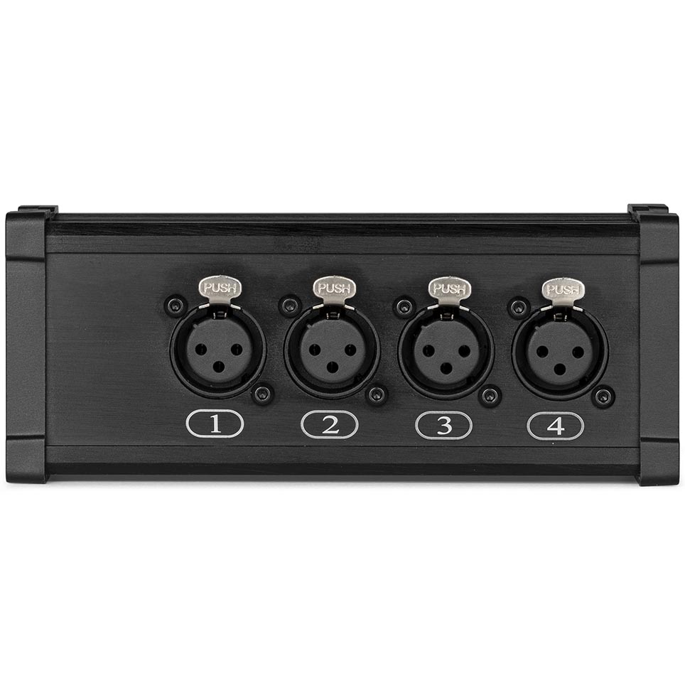Power Dynamics CX187 RJ45 to 4x XLR3F Splitter Box