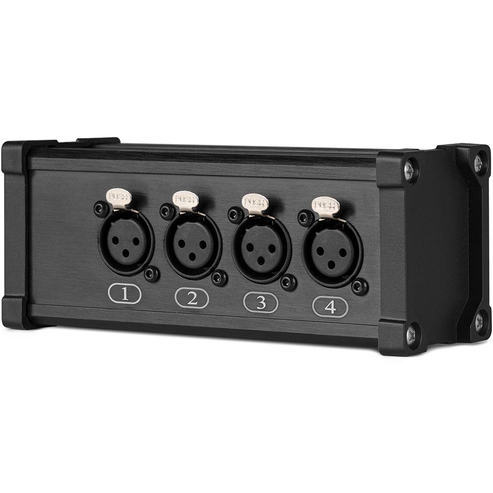 Power Dynamics CX187 RJ45 to 4x XLR3F Splitter Box
