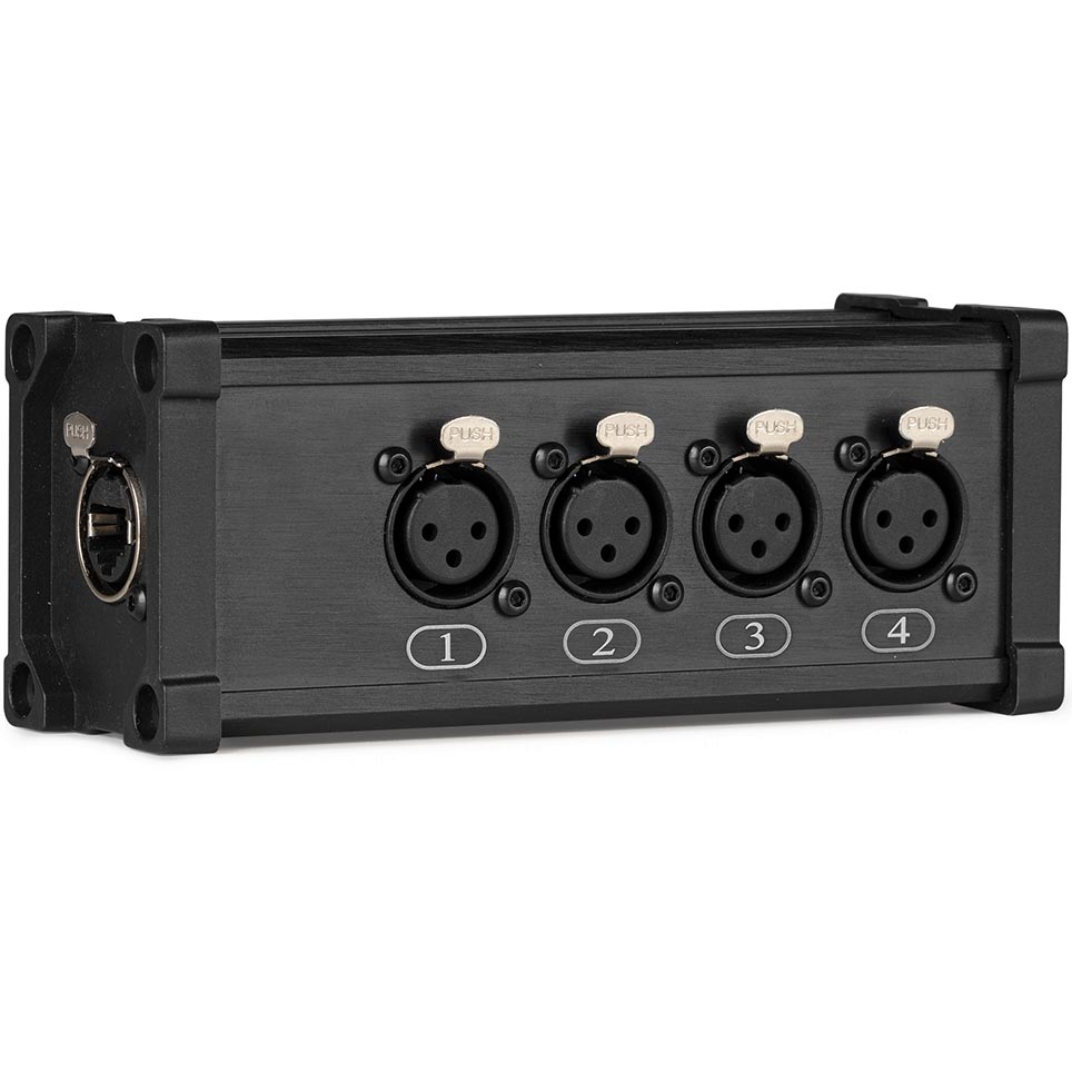 Power Dynamics CX187 RJ45 to 4x XLR3F Splitter Box