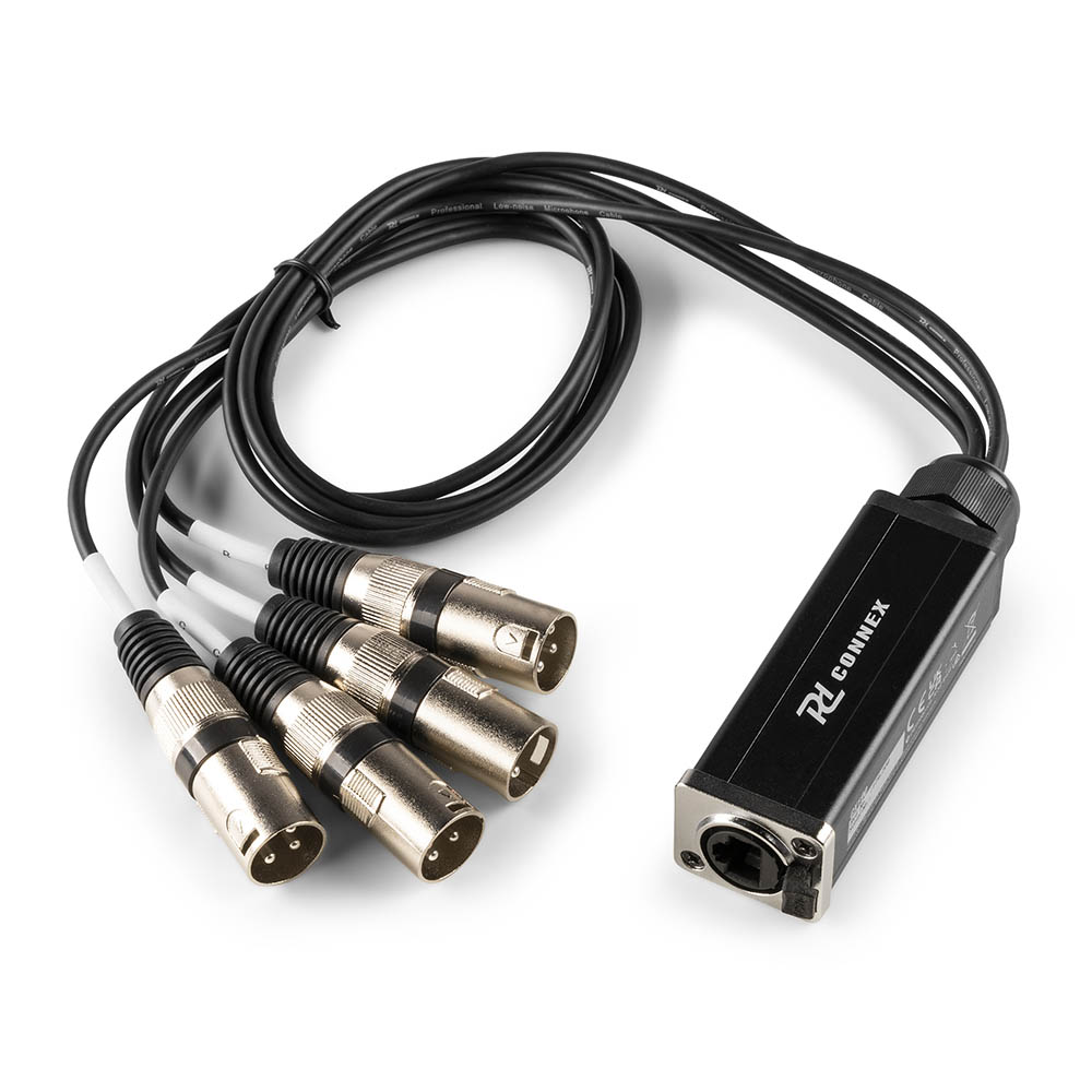 Power Dynamics CX190 RJ45 to 4x XLR3M Cable Splitter 0.7m - Image 2