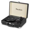 Audizio RP114BK Record Player and Vinyl Briefcase - Black