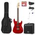 MAX GigKit Electric Guitar Pack Quilted Style - Dark Red
