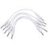 Erica Synths White Braided Eurorack Patch Cables 10cm - 5pcs