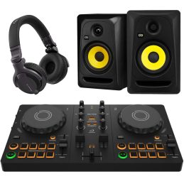 AlphaTheta DDJ-FLX2 Pack with KRK Monitors & CUE1 Headphones