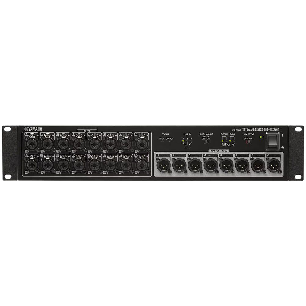 Yamaha Tio1608-D2 Dante-equipped I/O rack