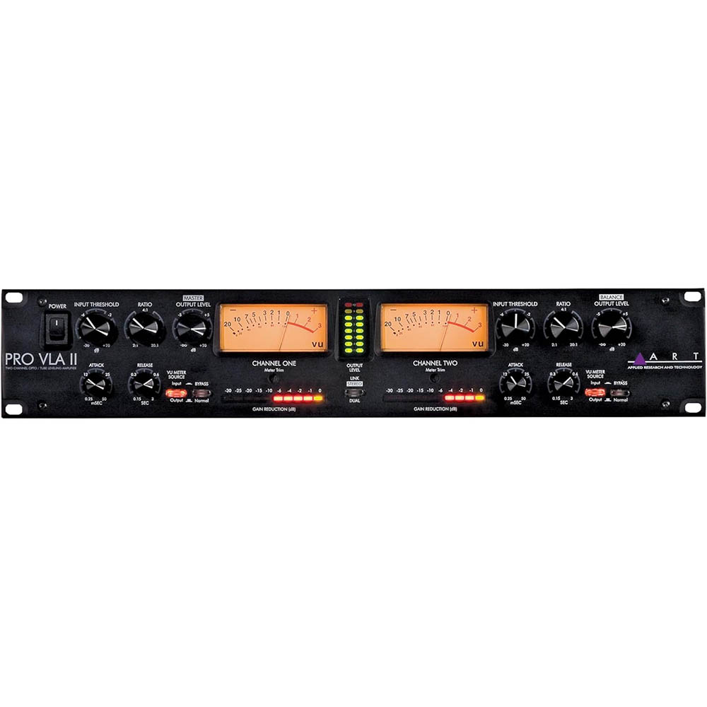 ART PRO VLA II Professional Two Channel Opto/Tube Leveling Amplifier - Image 2