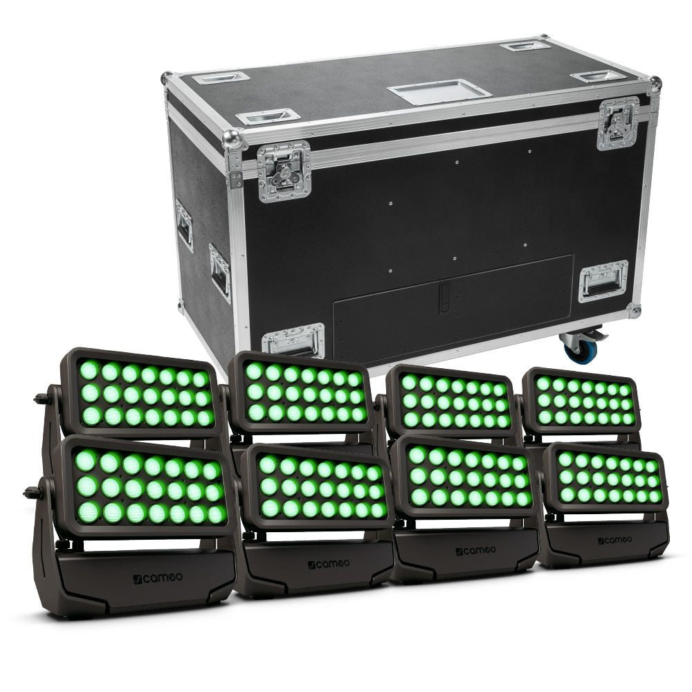 Cameo Zenit B200 8-Pack with Charging Flightcase