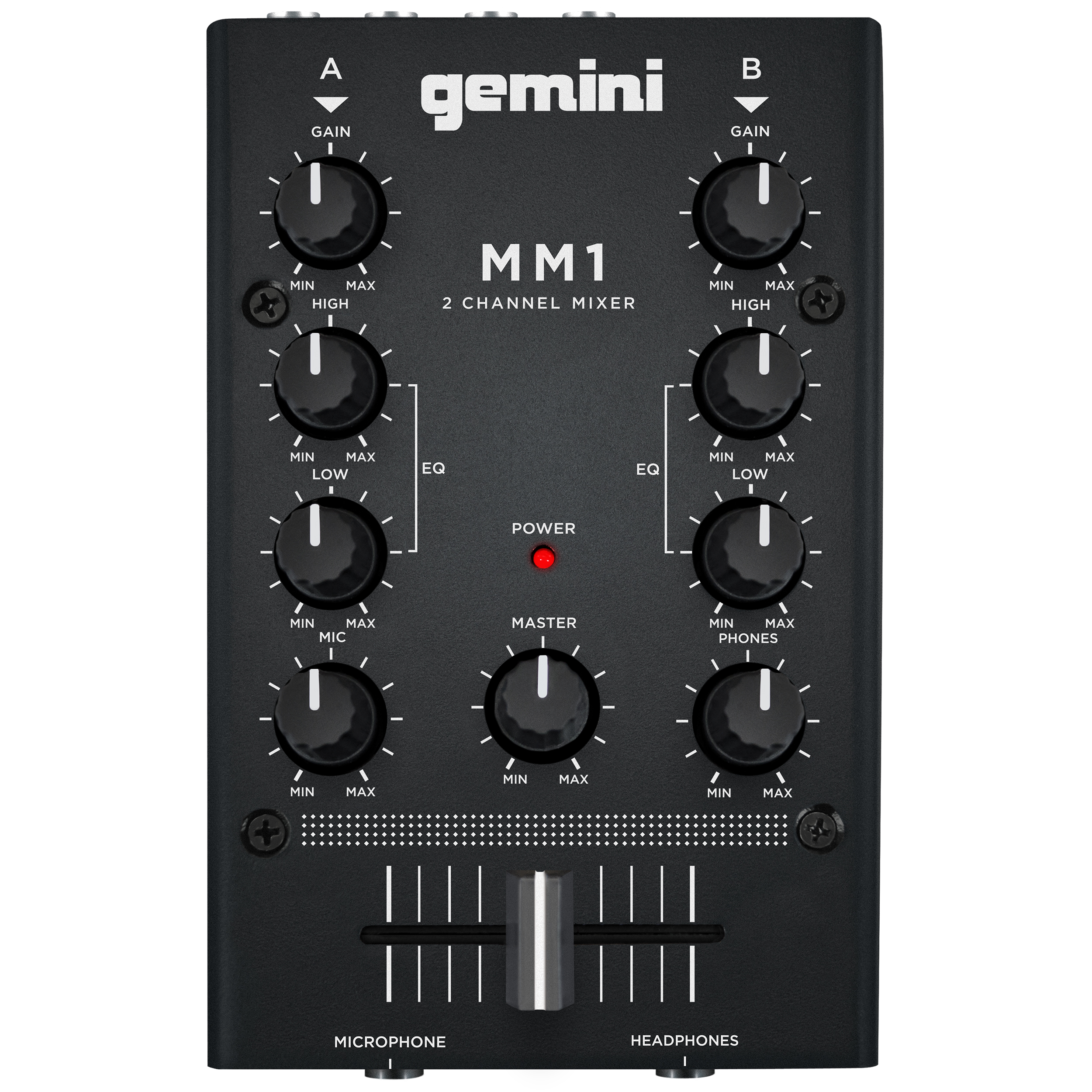 Gemini MM1 2-Channel Pocket Sized DJ Mixer (B-STOCK)
