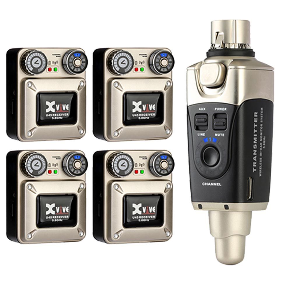 XVIVE U45 4-Pack In-Ear Monitor Wireless System