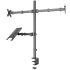 Audizio CMA20L Double Monitor Arm 13″–32″ with Laptop Stand