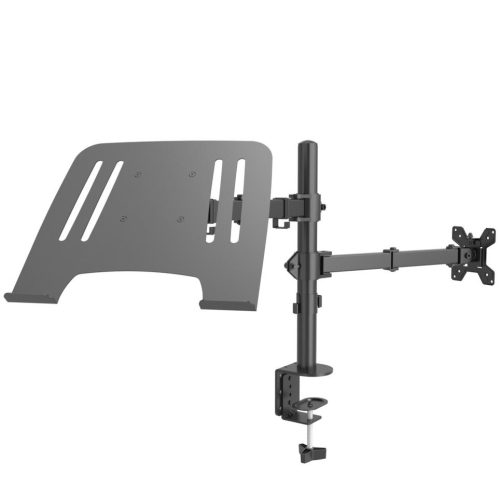 Audizio CMA10L Single Monitor Arm 13”- 32” with Laptop stand