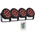 Fuzzix PartyParSet M12 4xPAR12LED RGB IR