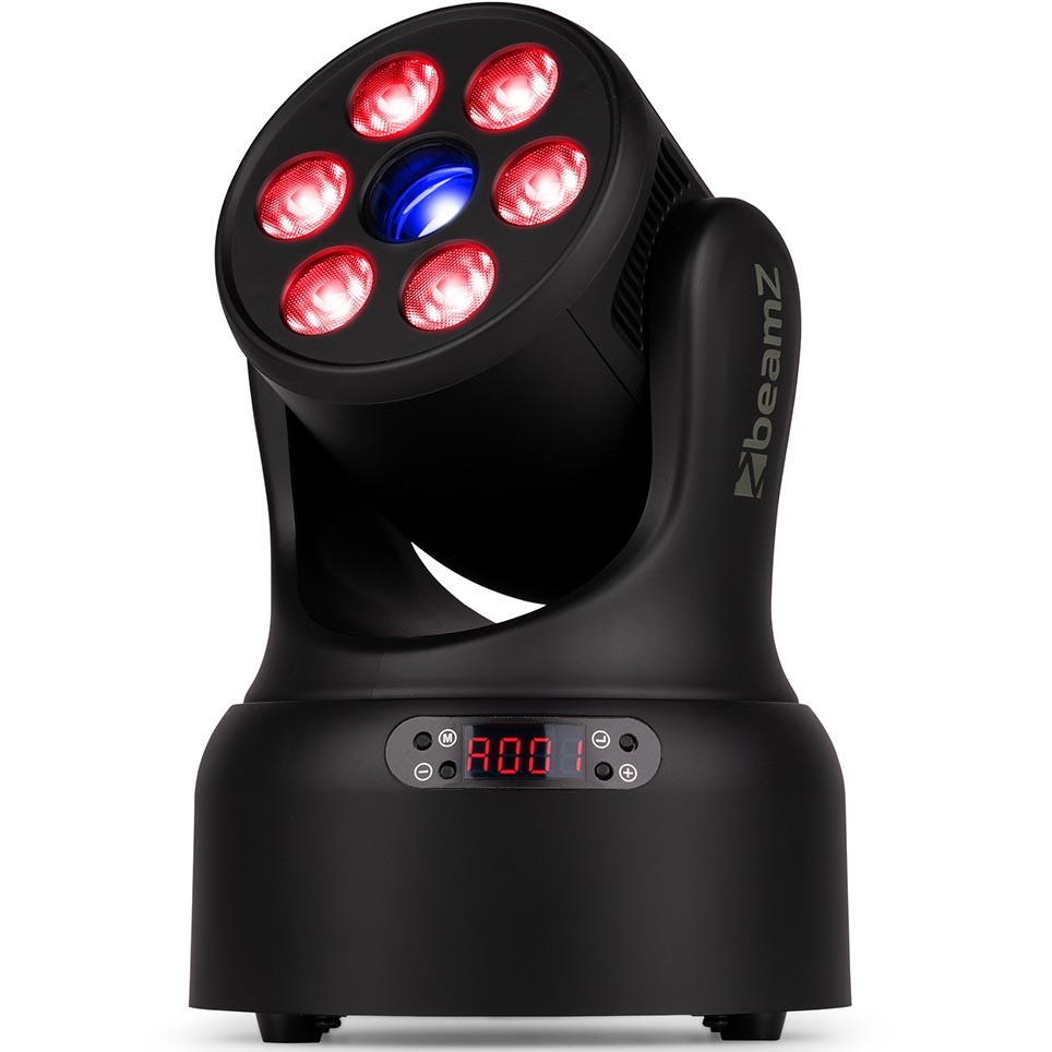 Beamz NOVA68G-BK MH Wash Head Light 6x8W RGBW+Gb.30W - Image 4