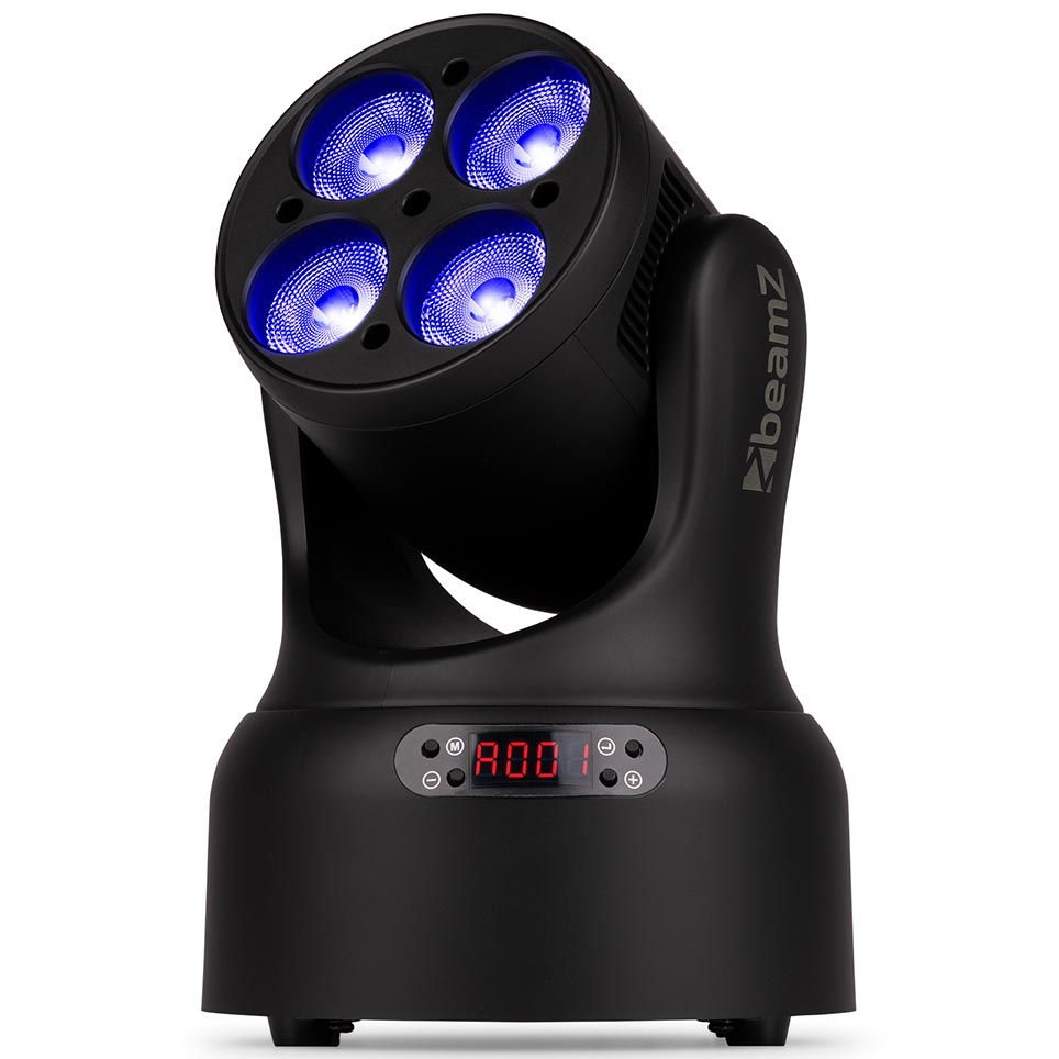 Beamz NOVA420-BK MH Wash Moving Head Light 4x20W RGBW - Image 4