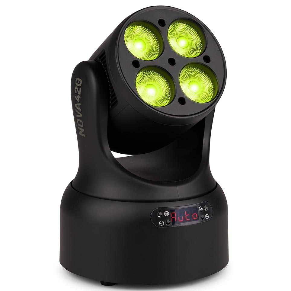 Beamz NOVA420-BK MH Wash Moving Head Light 4x20W RGBW - Image 5